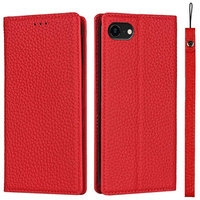 Leather case for iPhone 7/8/SE 2020/SE 2022, ERBORD Grain Leather, red