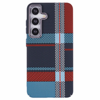MagSafe's Samsung Galaxy S25+ Plus Case, Carbon Fiber, blue / red