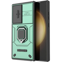 Case for Samsung Galaxy S24 Ultra, KickStand Camera Lens, green