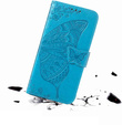 Flip case for Motorola Edge 50 Fusion 5G, Butterfly, blue
