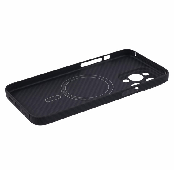 Case for iPhone 15 Pro Max, Aramid Fiber Cover, black