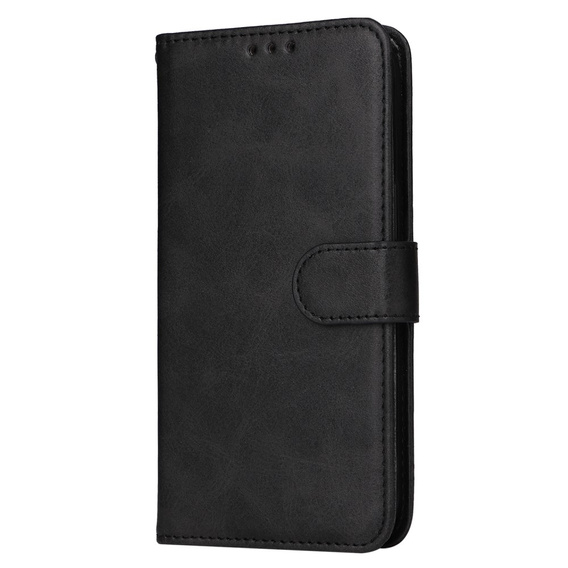 Flip case for Realme C67, Leather Wallet, black