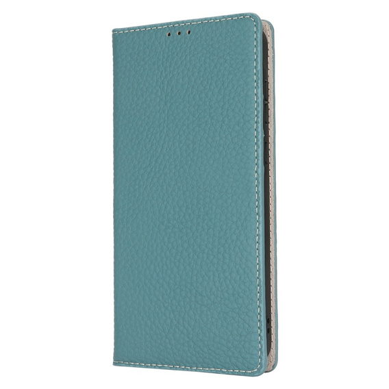 Flip case for Samsung Galaxy S25+ Plus, Litchi Skin Grain, blue