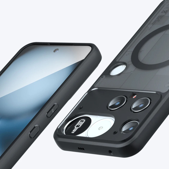 Case for Nothing Phone 3 5G, for MagSafe, ERBORD Matt Case, black