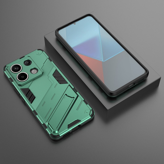 Case for Xiaomi Redmi Note 13 Pro 5G, Military kickstand, green