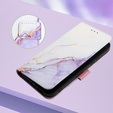 Flip case for Xiaomi Redmi Note 13 Pro 4G / Xiaomi Redmi Note 14S / Xiaomi Poco M6 Pro 4G, Wallet, Marble purple