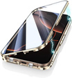 Case for iPhone 16 Pro, Magnetic Dual Glass, gold