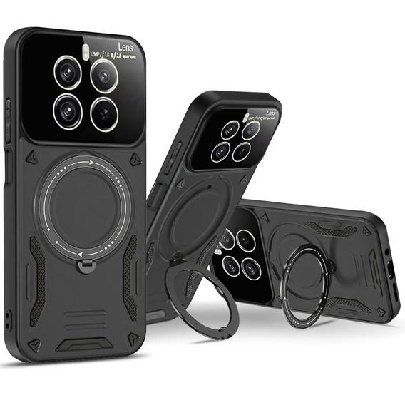 Armored Case for Realme 12 Pro 5G / 12 Pro+ 5G, Magnetic Ring, black