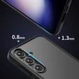 Case for Samsung Galaxy S24+ Plus, Fusion Hybrid, with camera protection, transparent / black