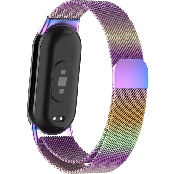 Milanese Bracelet Strap with Case for Xiaomi Smart Band 10 / 9 / 8, multicolored
