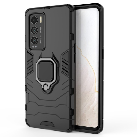 Case for Realme GT Explorer Master, Kickstand Ring, black