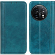 Flip case for OnePlus 11 5G, Split Leather, green