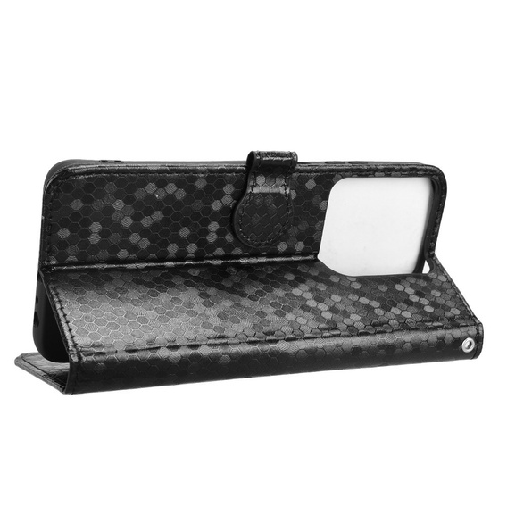 Flip case for Motorola Moto G86 Power 5G, Wallet Rhombus, black