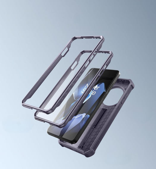 Armored case for OnePlus 13, Dexnor Full Body (Two Frames), purple