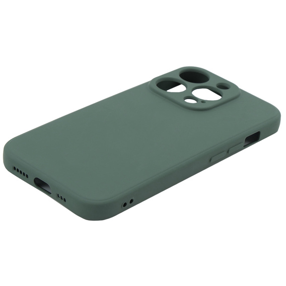 Case for iPhone 15 Pro Max, Silicone Lite, dark green
