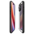 Spigen case for iPhone 16 Pro, Ultra Hybrid, black + 9H Tempered Glass