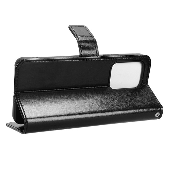 Flip case for Oppo Reno 13F / Oppo Reno 13FS, Crazy Horse Wallet, black