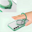 Magnetic Case for Samsung Galaxy A56, for MagSafe, green + 9H Glass