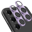 2x Lens Cover with Glass for Samsung Galaxy S24, ERBORD, purple