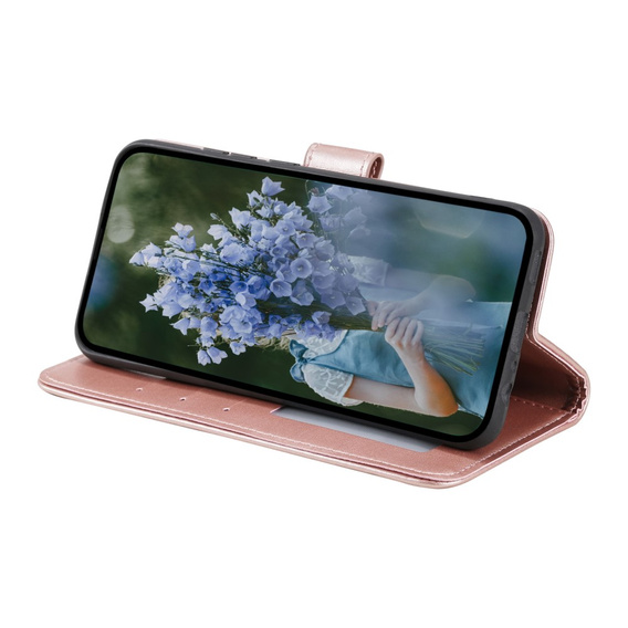 Flip case for Samsung Galaxy A34 5G, Mandala, pink rose gold