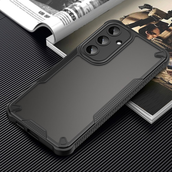 Case for Samsung Galaxy S25+ Plus, Armor Frosted Case, black