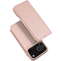 Dux Ducis case for iPhone 17 Pro Max, Skin Pro, with flap, with card slot, pink
