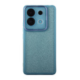 Case for Xiaomi Redmi Note 13 5G, Glittery Powder, blue + 9H tempered glass