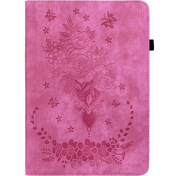 Flap case for Lenovo Tab P12, flower, pink