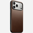 Nomad case for iPhone 17 Pro Max, Modern Leather Case, brown