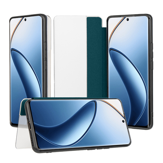 Flap case for Realme 12 Pro 5G / 12 Pro+ 5G, Side View, green