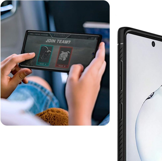 Spigen Case for Samsung Galaxy Note 10+ Plus, Rugged Armor, Black