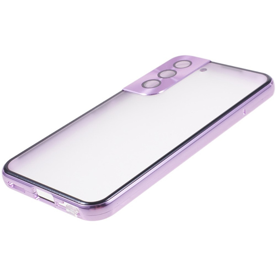 Case for Samsung Galaxy S21, Magnetic Dual Glass, purple
