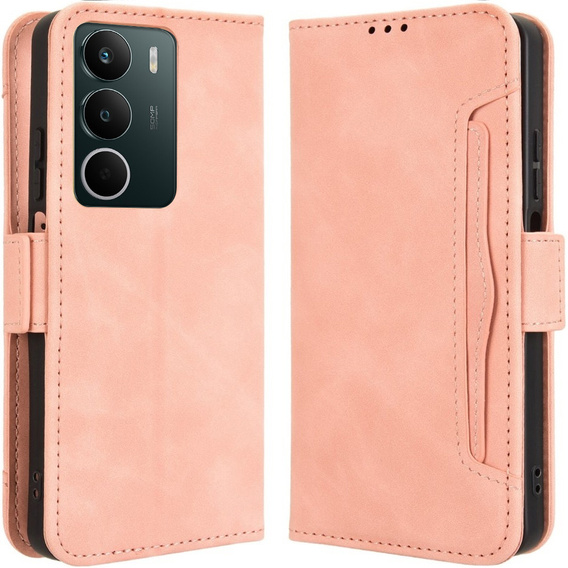 Flip case for Realme C71, Card Slot, pink