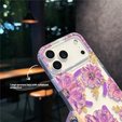Magnetic case with floral laser pattern for iPhone 17 Pro Max