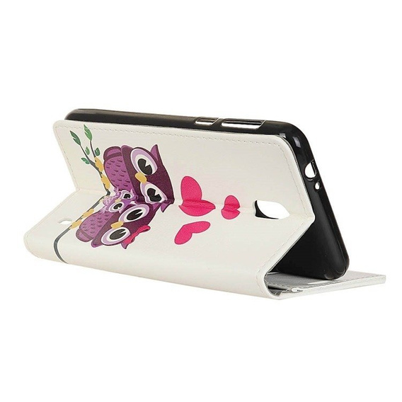 Flip case for Nokia 2, Wallet, Owl Family