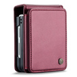 CASEME flip case for Samsung Galaxy Z Flip5 5G, Litchi Wallet, red