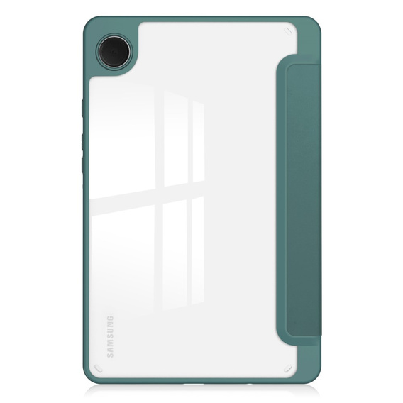 Case for Samsung Galaxy Tab A9, Smartcase Hybrid, with stylus space, dark green