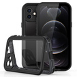 IP68 Waterproof Case for iPhone 12, Redpepper, black