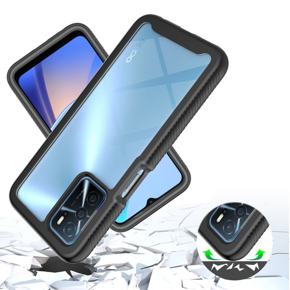 Case for Oppo A16 / A16s / A54s, Shockproof, with film, blue
