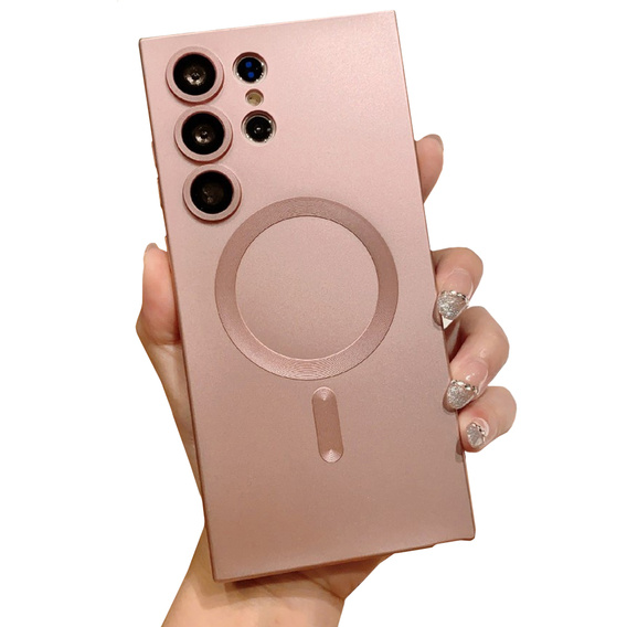 Case for Samsung Galaxy S23 Ultra, ColorMag, for MagSafe, pink
