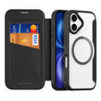Dux Ducis case for iPhone 17, Skin X Pro, with flap, for MagSafe, black