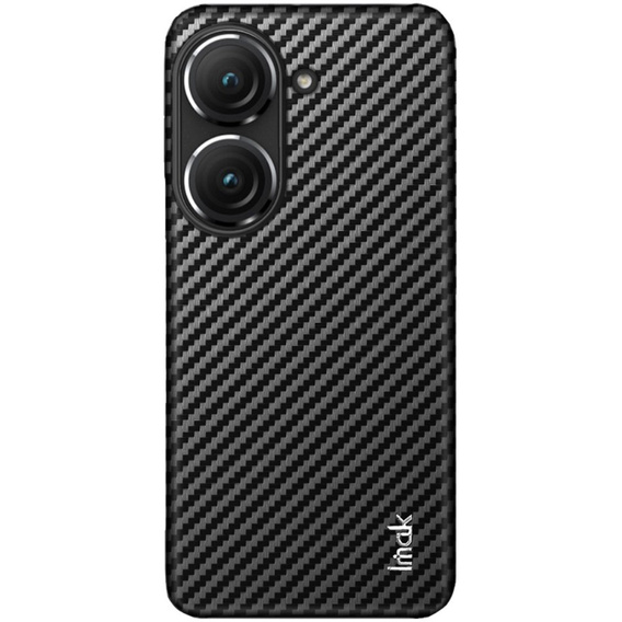 IMAK Case for Asus Zenfone 9 5G / 10 5G, Ruiyi Series Case Carbon, black