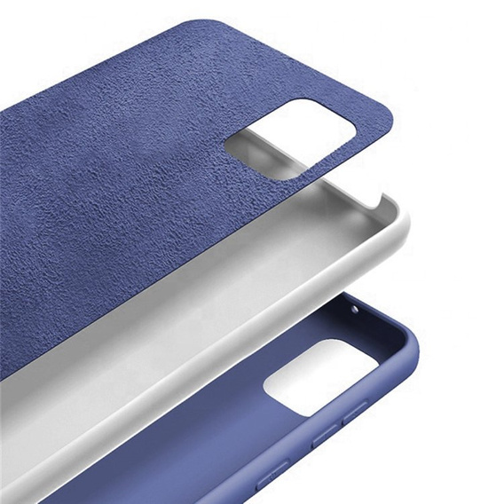 Case for Samsung Galaxy A02s, Silicone Lite, dark blue