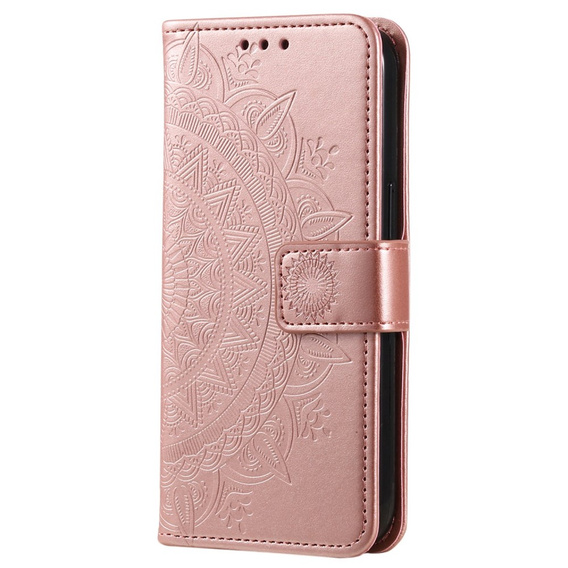 Flip case for Samsung Galaxy A14 4G/5G, Mandala, pink rose gold