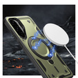 Case for Samsung Galaxy A36, Military MagSafe, green