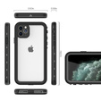 IP68 Waterproof Case for iPhone 11 Pro, Redpepper Dot+, black
