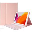 Case + keyboard iPad 9.7 2017 / iPad 9.7 2018 / Air / Air 2, pink rose gold