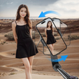 Blavec Selfie Stick Aluminium Fusion P07 with MagSafe, LED lights and remote control