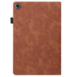 Case for Samsung Galaxy Tab A9+, Classic, with space for stylus, brown