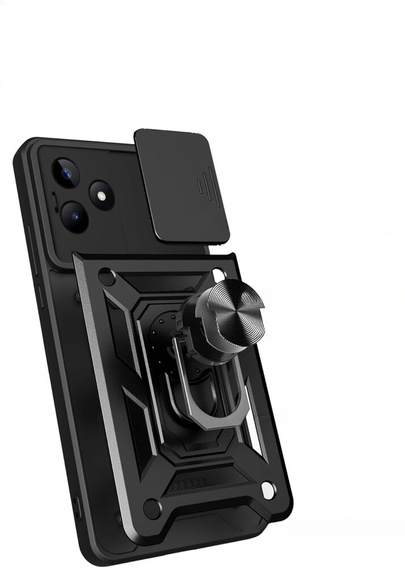 Case for Realme C63, CamShield Slide, black
